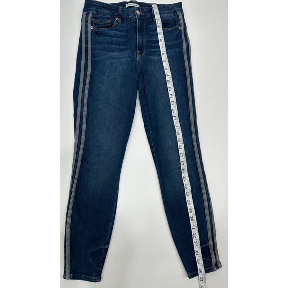 Good American Good Legs Skinny Jeans Size 4 Side Stripe Detail - Picture 8 of 8